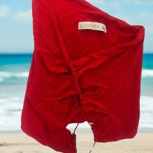 O.Vianca Women's Red Top